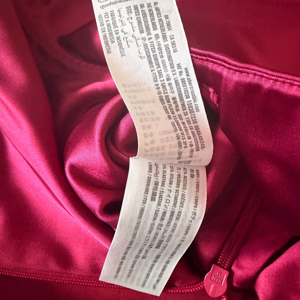 Abercrombie Strapless Satin Sculpt Maxi Dress - Picture 9 of 12